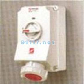 7000曼耐克斯IP67帶開關(guān)和機(jī)械聯(lián)鎖插座125A 3P